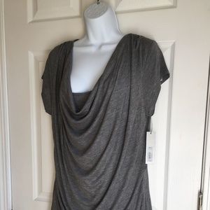 New APT 9 Gray Knit top Size XL NWT